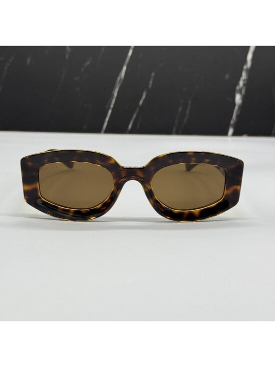 Gucci GG1719S 002 Havana Brown Women Oval Sunglasses Authentic NEW main image 9